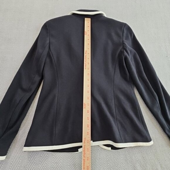 Talbots Aberdeen Blazer Size 4 (34" Chest) Classic Preppy Two Button Navy Blue - Picture 11 of 16